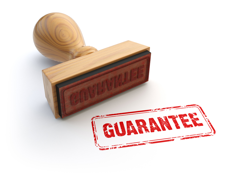 Offering a guarantee 1